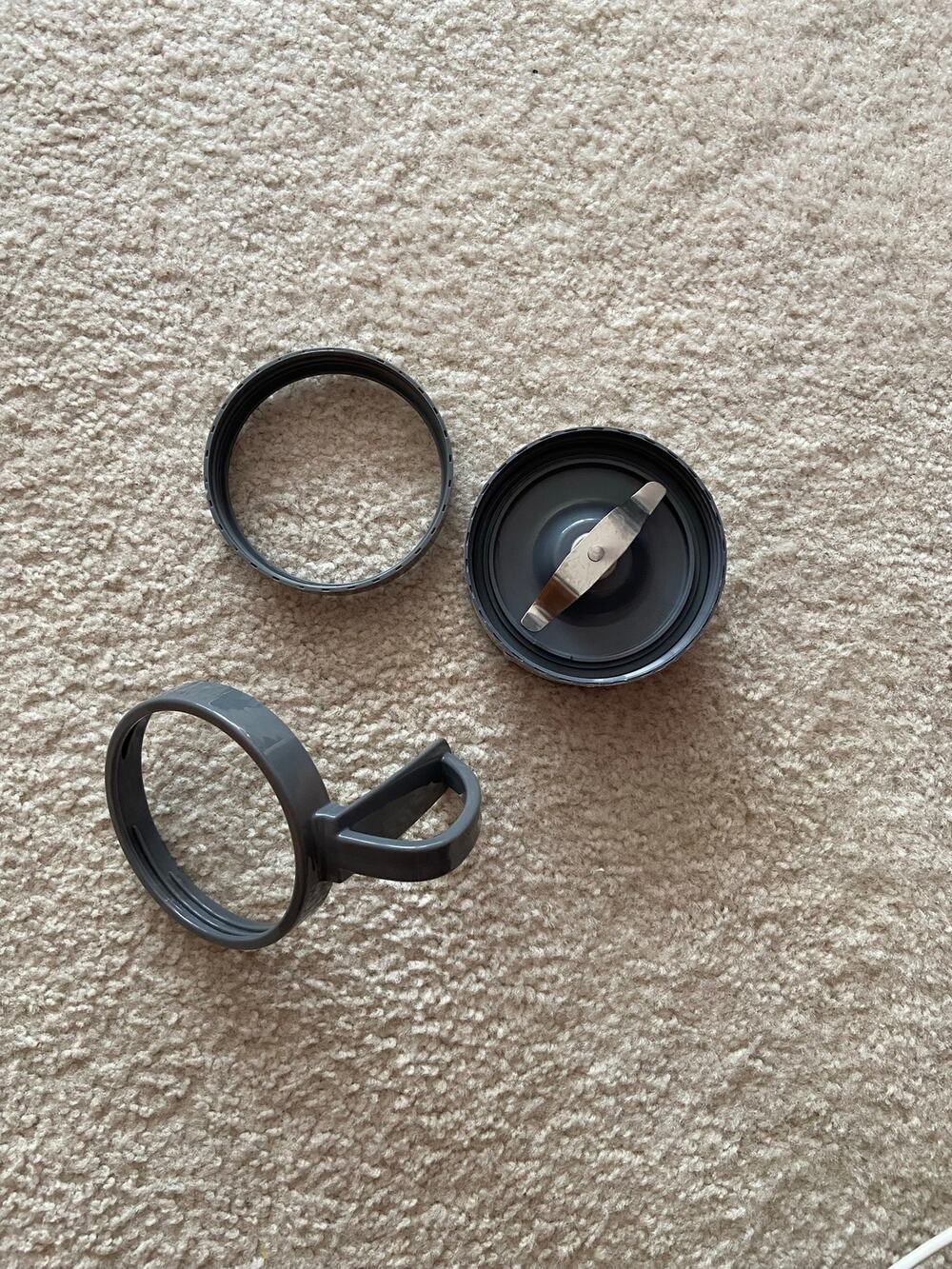 NutriBullet Blender Replacement Parts Blade Ring with and without Handle, 3 pcs